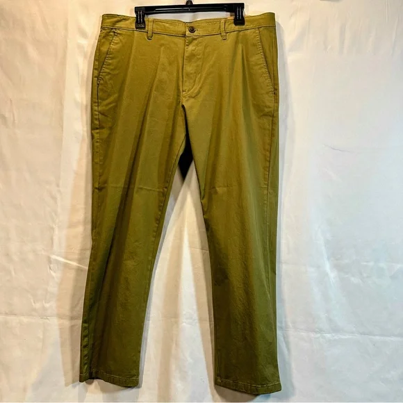 Men Original Weatherproof Vintage Olive Green Khakis - Picture 4 of 9